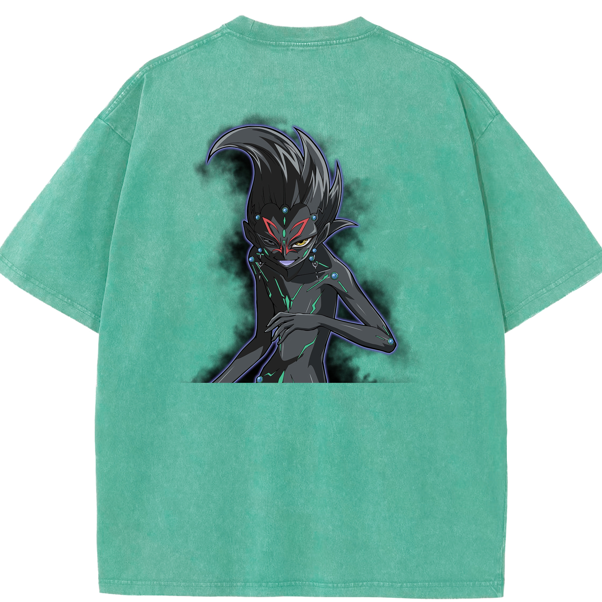 （画像用） 遊☆戯☆王 Yu-Gi-Oh! 綿100% ヴィンテージ風 半袖Tシャツ（背面プリント）